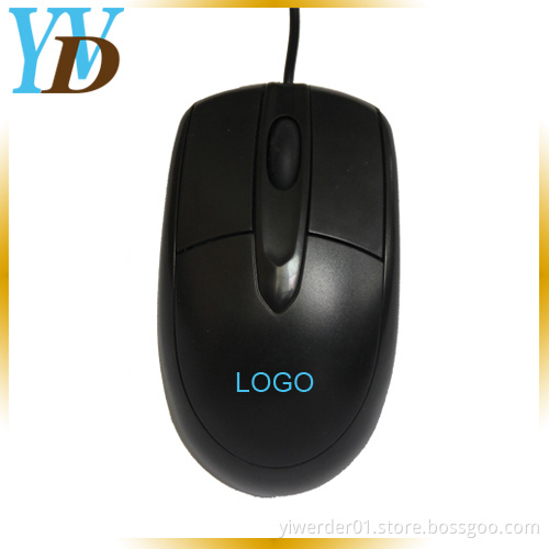 Popular Black Wired Mini USB Computer Mouse (YWD-P4)